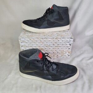 Nike Lebron X NSW Lifestyle Y2K High Top Mens Size 11 Black Leather Sneakers